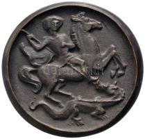 Madarassy Walter (1909-1994) 1984. "Prof. Dr. Imre György / Szent György" Br emlékérem (228.5g/77mm) T:1- Hungary 1984. "Prof. György Imre / Saint George" commemorative Br medallion (228.5g/77mm) C:AU