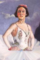 Ivan Petrovics jelzéssel: Benua. Olaj, vászon, keretben, 78×59 cm