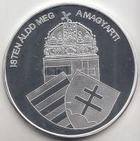 DN. "Nemzetünk nagyjai - Szent István" Ag emlékérem (10,37g/0.999) T:PP Tanúsítvánnyal!