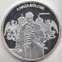 DN. "Nemzetünk nagyjai - Deák Ferenc" Ag emlékérem (10,37g/0.999) T:PP Tanúsítvánnyal!