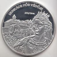 DN. "Nemzetünk nagyjai - Zrínyi Ilona" Ag emlékérem (10,37g/0.999) T:PP Tanúsítvánnyal!