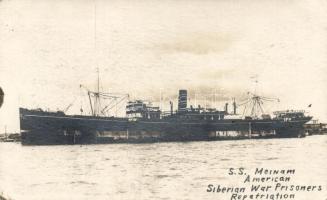 SS Meinam, American Siberian war prisoners repatriation, photo (fl)