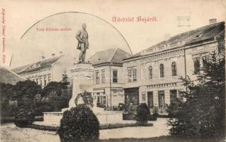 Baja, Tóth Kálmán szobra; Kopeczky József kiadása (EB)