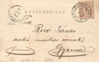 1899 Békéscsaba, Vasút utca; kiadja a Corvina könyvkereskedése