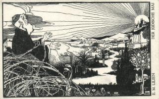 The Jewish May, Judaica, s: E. M.Lilien