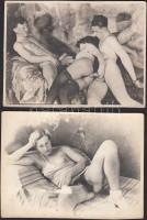 cca 1940 4 db pornó fotó, 11x8 cm / porno photos.