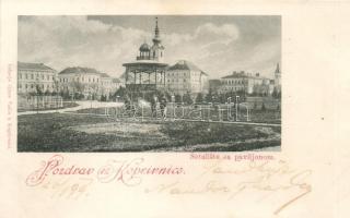 1899 Kapronca, Koprivnica; promenade with pavilion
