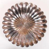 CCa 1900 ezüst (Ag.) gyümölcstál, jelzett, jó állapotban, nettó:440 g d:28 cm, m:6 cm / Silver fruit bowl in good condition (Ag) / 440g