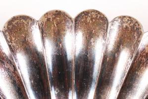 CCa 1900 ezüst (Ag.) gyümölcstál, jelzett, jó állapotban, nettó:440 g d:28 cm, m:6 cm / Silver fruit...