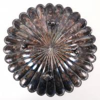 CCa 1900 ezüst (Ag.) gyümölcstál, jelzett, jó állapotban, nettó:440 g d:28 cm, m:6 cm / Silver fruit...