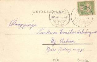 Balatonalmádi, községháza, posta; kiadja Pósa Endre