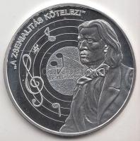 DN. "Nemzetünk nagyjai - Liszt Ferenc" Ag emlékérem (10,37g/0.999) T:PP Tanúsítvánnyal!
