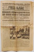 A Friss Ujság 1932 05 26.-i száma tudósítás a Justice for Hungary pilótáinak, Endreszéknek temetéséről