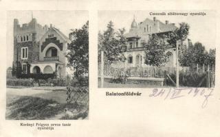 Balatonföldvár, Korányi-nyaraló, Csesznák-nyaraló; Gerendai Gyula kiadása (EB)