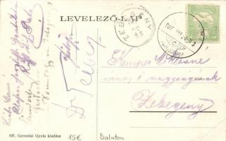 Balatonföldvár, Korányi-nyaraló, Csesznák-nyaraló; Gerendai Gyula kiadása (EB)