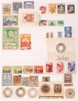 Illetékbélyeg tétel 2 db berakólapon 1876-tól, közte okirati szignetták