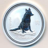 Ausztrália 2006. 50c Ag "A kutya éve" 1/2 oz. T:PP dísztokban Australia 2006. 50 cents Ag "Year of the dog" 1/2 oz. C:PP in case