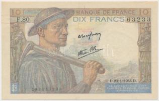 Franciaország 1944. 10Fr T:III France 1944. 10 Francs C:F