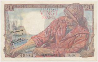 Franciaország 1942. 20Fr T:II- France 1942. 20 Francs C:VF