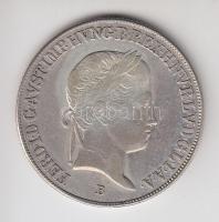 1843B 20Kr Ag "V. Ferdinánd" T:2-
Huszár: 2081, Unger III.:1419