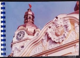 1985 Pécsi fotóalbum, 20 db színes fotóval, köztük 8 db légi fotó, 17x23 cm