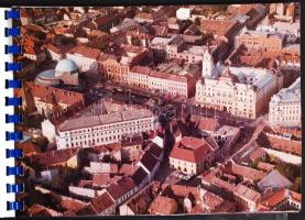 1985 Pécsi fotóalbum, 20 db színes fotóval, köztük 8 db légi fotó, 17x23 cm