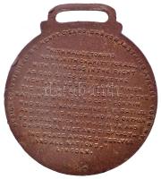 Amerikai Egyesült Államok / New York 1916. "Az első világháború Hőseinek emlékére" Br medá...