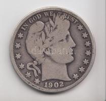 Amerikai Egyesült Államok 1902. 1/2$ Ag "Barber" T:3
USA 1902. 1/2 Dollar Ag "Barber&...