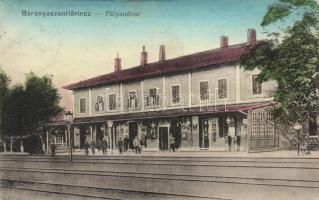 Szentlőrinc, vasútállomás; Özv. Tauber Ferencné kiadása