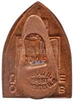 ~1930. "Országos Bírói és Ügyészi Egyesület (OBÜE) / CODEX" zománcozott gomblyuk jelvény, ...