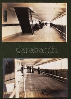 cca 1900-1920 Arisztokratákról, többségében a Kaiserin Auguste Victoria (Hamburg) hajó fedélzetén ké...