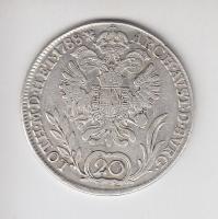 1788B 20Kr Ag "II. József" T:2- ph.
Huszár: 1880., Unger III.:1329.a