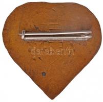 ~1940. "Ungvári Görög Katolikus Leánylíceum" zománcozott iskolajelvény (34x34mm) T:1-
Hung...