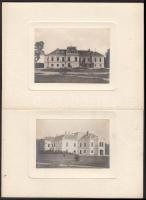 cca 1900-1910 Kastélyokról, kúriákról készült fotók kartonra kasírozva, 4 db, kartonméret: 15x20 cm, fotó: 7x10 cm.
