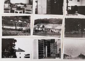 cca 1930-1940 Lehotai kúriáról és berendezéséről készült fotók, 48 db, 6x8 cm