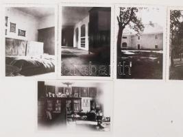 cca 1930-1940 Lehotai kúriáról és berendezéséről készült fotók, 48 db, 6x8 cm