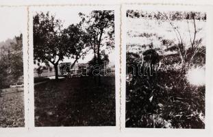cca 1930-1940 Lehotai kúriáról és berendezéséről készült fotók, 48 db, 6x8 cm