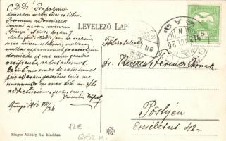 Gönyű, hajóállomás; Singer Mihály fiai kiadása