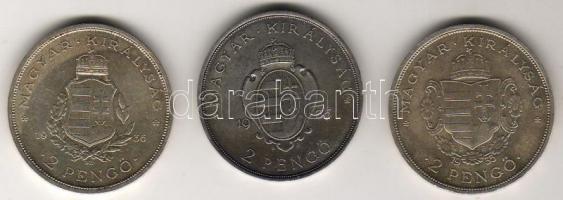 1935-36. 2P "Pázmány+Rákóczi+Liszt" sor T:1,1/2,2+