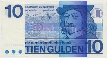 Hollandia 1968. 10G T:II Netherlands 1968. 10 Gulden C:XF