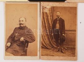 cca 1860-1880 Veress Ferenc kolozsvári fényképész felvételei, 5 db műtermi fotó és egy koronázásról ...