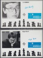 12 db modern, használatlan sakk motívumlap / 12 modern, unused chess motive cards