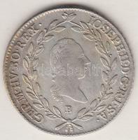 1787B 20Kr Ag "II. József" T:2