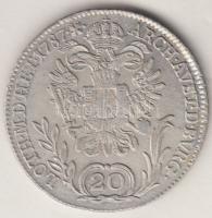 1787B 20Kr Ag "II. József" T:2