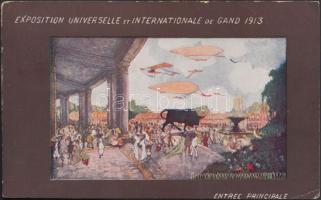 1913 Gand, Ghent, Universal and International Exhibition (cut)