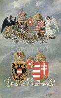 Osztrák-Magyar címer / Österreich-Ungarns gemeinsames Wappen s: Hartmann (EK)