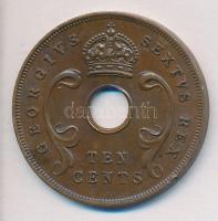 Kelet-Afrika 1951. 10c T:2 East Africa 1951. 10 Cents C:XF Krause KM#34