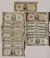 USA 1928-1988. 1$ (9x), 2$ (7x), 5$ (1x) T:II,III,IV