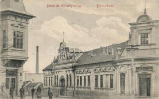 Dombóvár, Jókai út, villanytelep, Tóth Sándor kereskedése; kiadja Bruck Sándor (EB)