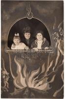 cca 1910 Vidámpark, Krampusz grafikás reklámlap